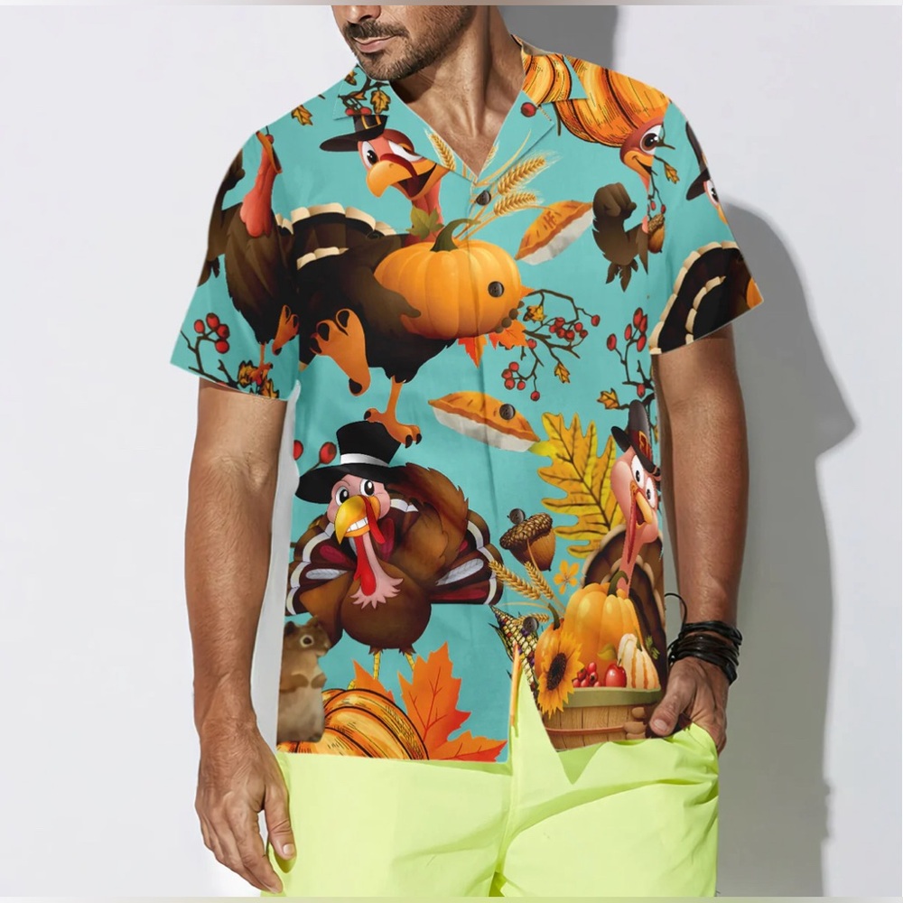 Turkey Autumn Hawaiian Shirt